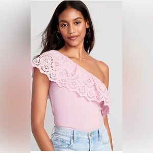 NWOT One Shoulder Old Navy Pink Women’s Top